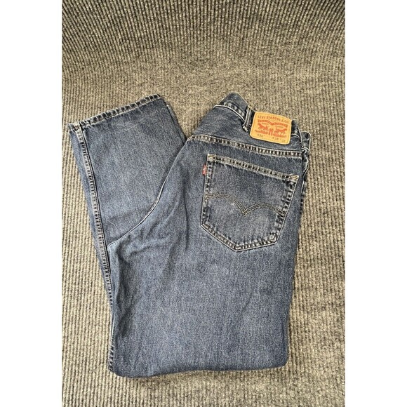 Levis 550 Jeans Mens 38x32 Blue Denim Pants‎ Cotton WORKWEAR Regular Fit READ - Picture 1 of 16
